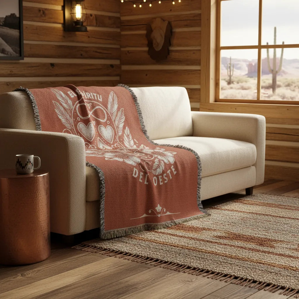 El Espíritu del Oeste Heritage Woven Heirloom Blanket