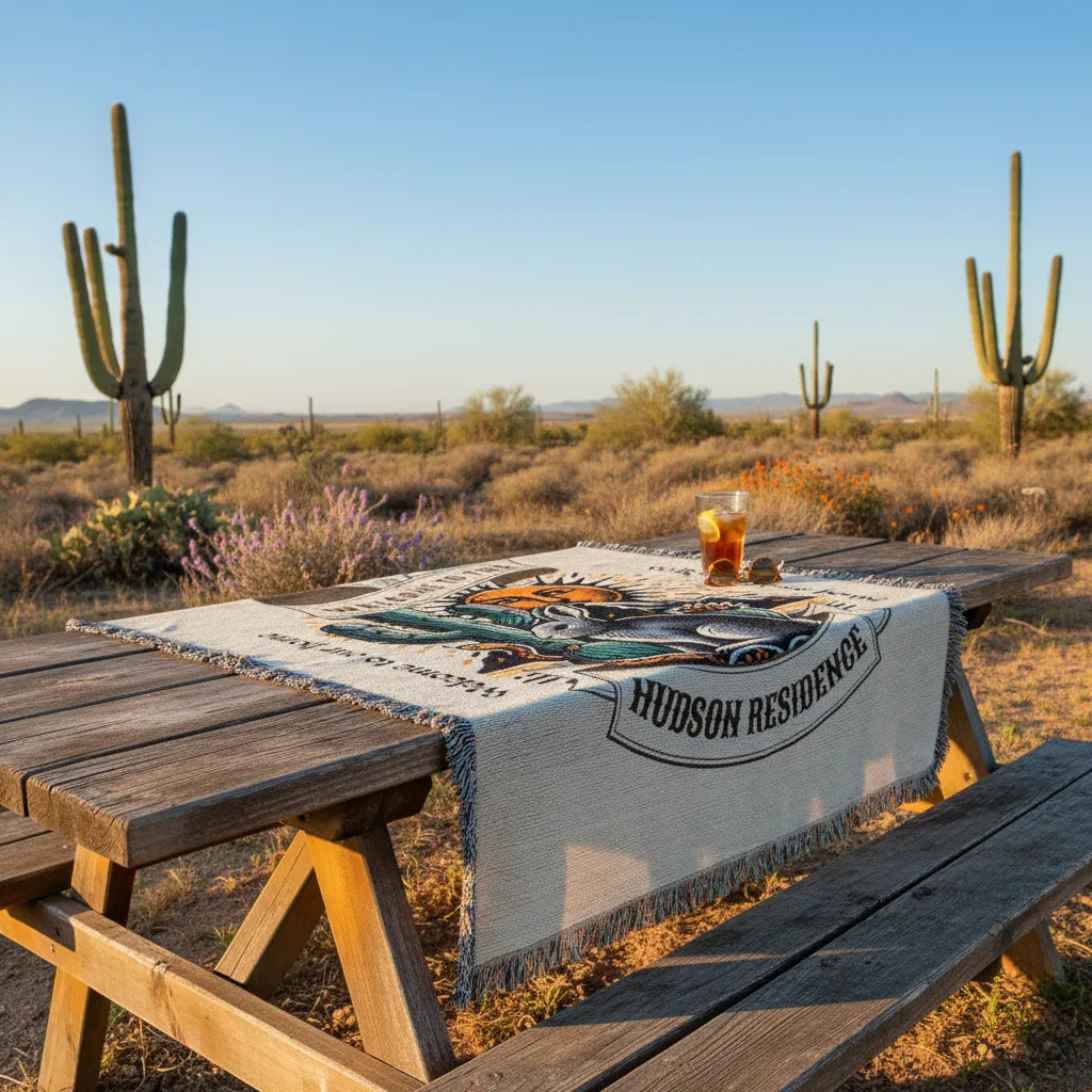 Desert Dawn Welcome Residence Woven Blanket
