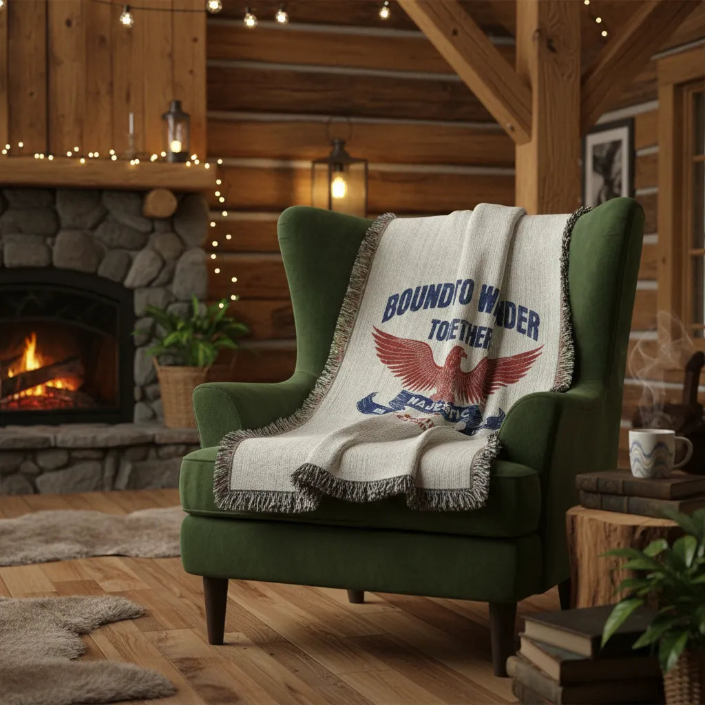 Bound To Wander Together Personalized Heirloom Woven Throw