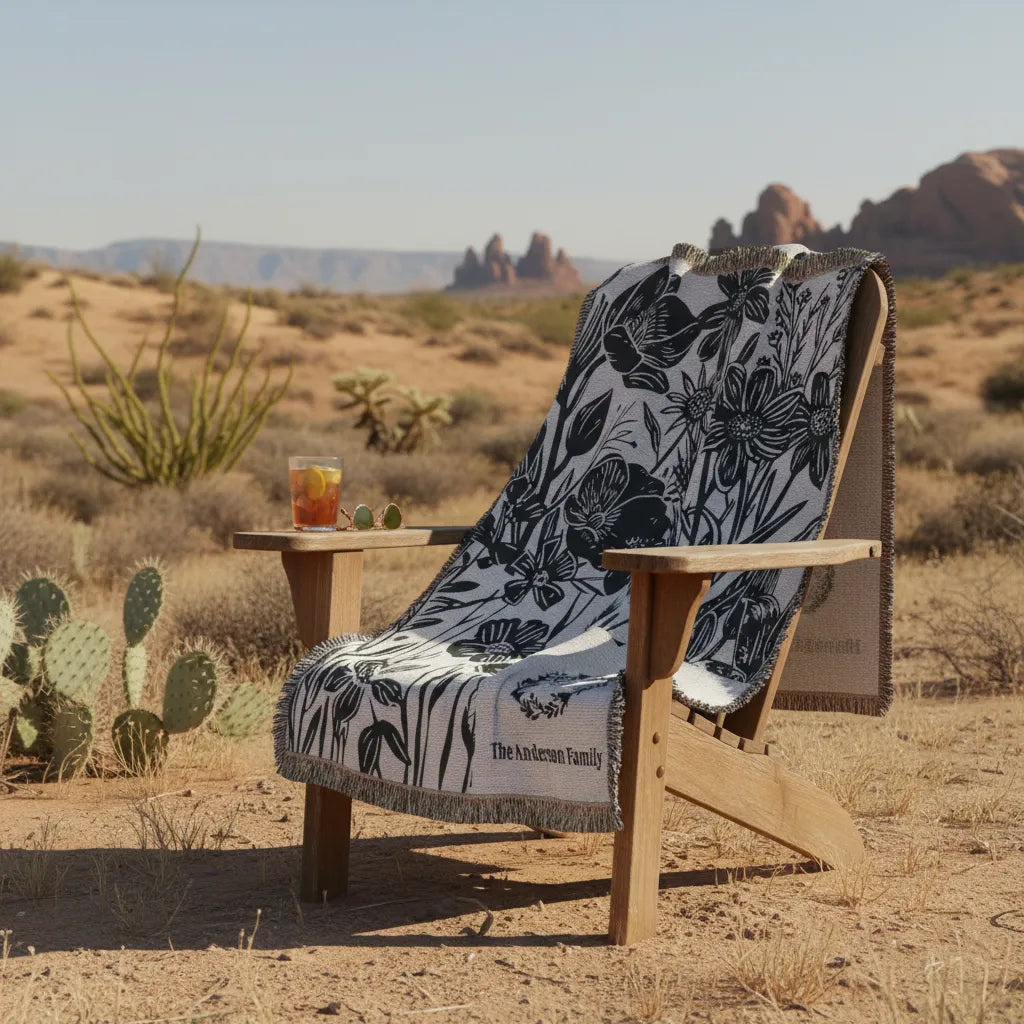 Heirloom Artwork Woven Blanket (Portrait)