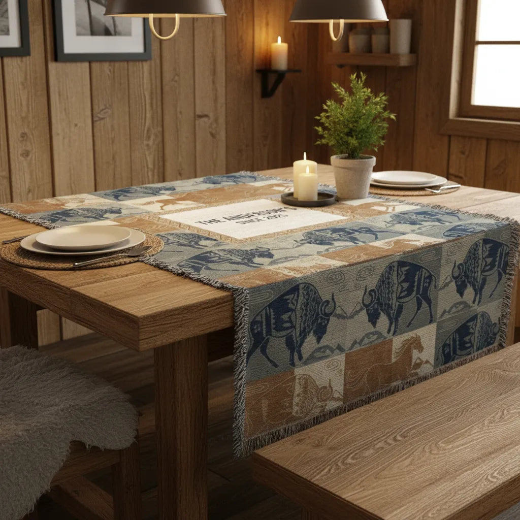 Frontier Spirits Personalized Western Woven Blanket