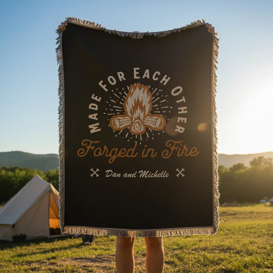 Made for Each Other Personalized Heirloom Woven Blanket