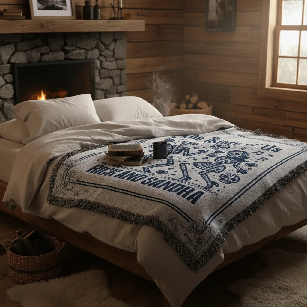 The Story of Us Personalized Heirloom Woven Blanket