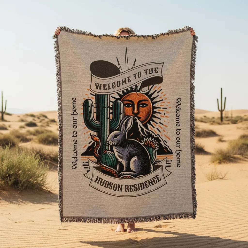 Desert Dawn Welcome Residence Woven Blanket