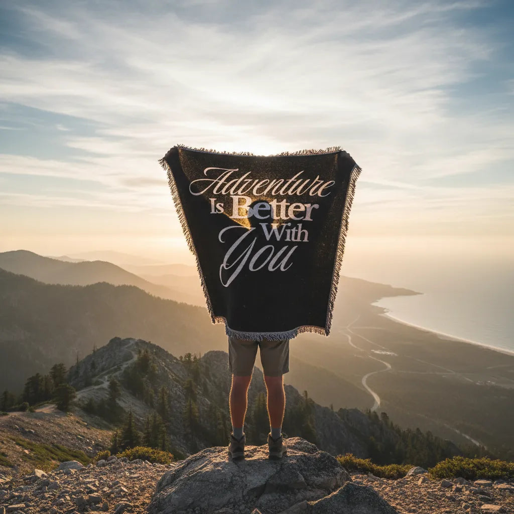 Adventure Is Better With You Heirloom Woven Throw