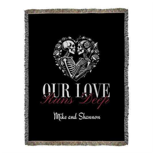 Our Love Runs Deep Heirloom Throw Blanket