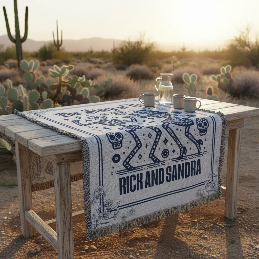 The Story of Us Personalized Heirloom Woven Blanket